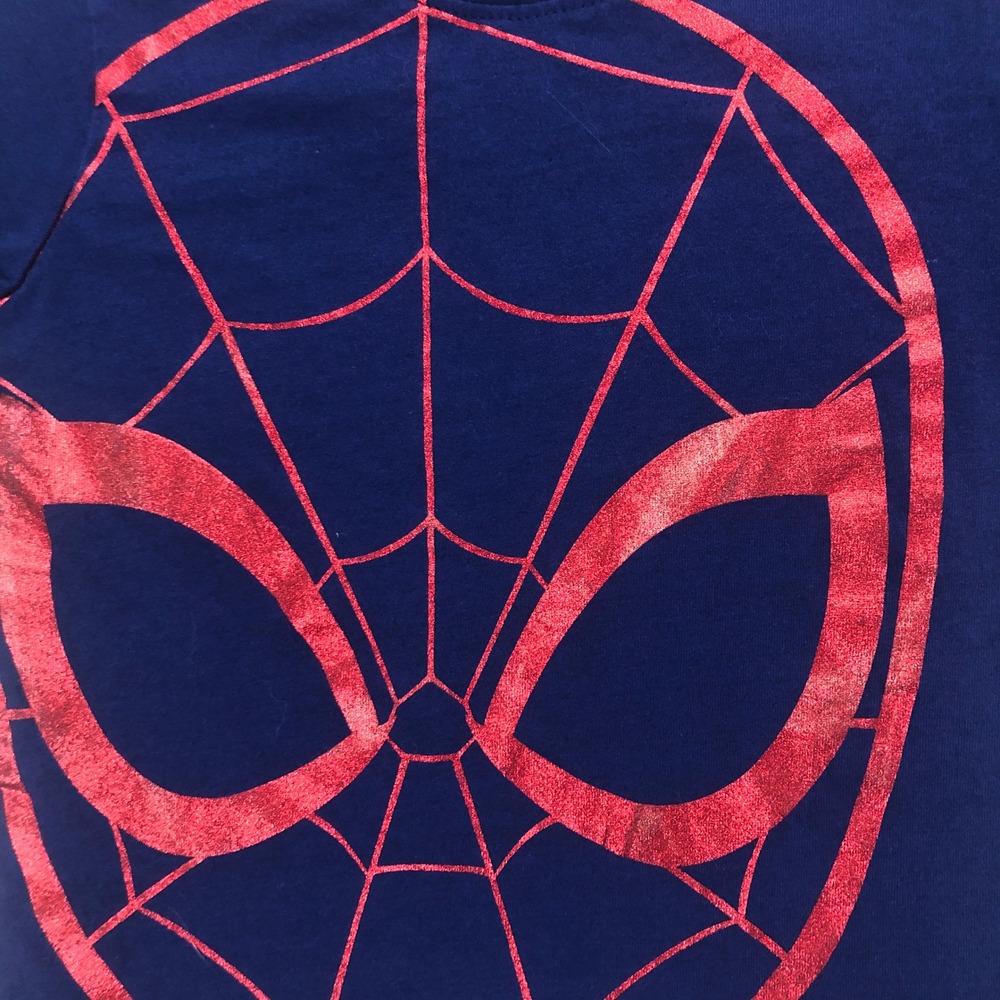 Marvel Spider-Man T-Shirt Kids Size 6 Blue Red Graphic Tee